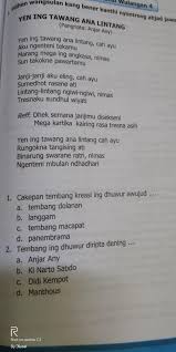 Uji Kompetensi Wulangan 4 Kelas 7jawab Dengan Benar Brainly Co Id