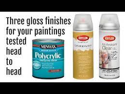 Best Glossy Spray Finishes For Acrylic Pour Paintings Test Review Youtube