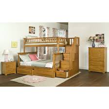 Our bunk beds can seamlessly transform into two separate beds! Home Garden Nightstands Atlantic Furniture Atlantic 2 Drawer Nightstand In Caramel Latte