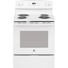 Ge 30 In. 5.3 Cu. Ft. Electric Range With Self-Cleaning Oven In White  Jb258Dmww - The Home Depot