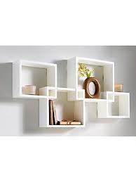 Wand Regal Mit Vier Einzelnen Elementen Individuell Zusammensteckbar Wandregale Dekorieren Innenarchitektur Wohnzimmer Geometrische Regale