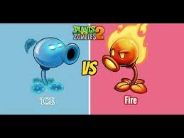 Plants Vs Zombies 2 Fire Peashooter Vs Ice Peashooter Challenge Plants Vs Zombies Zombie Zombie 2