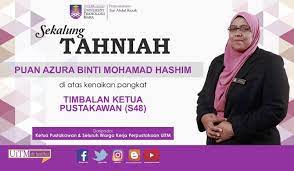 Kinilah masa untuk anda dan pasangan anda untuk memulakan hidup bersama sebagai. Ucapan Tahniah Kenaikan Pangkat Puan Azura Binti Mohamad Hashim Perpustakaan Uitm S Blog