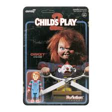 After a vintage chucky doll turns up at a suburban yard sale, an idyllic american town is thrown into chaos as a series of horrifying murders begin to expose the town's hypocrisies and secrets. Child S Play Reaction Figure Evil Chucky Super7