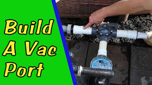 The first thing you want to do is hook up the long pole to your vacuum head. Add A Vacuum Port On An Intex Or Coleman Pool Youtube