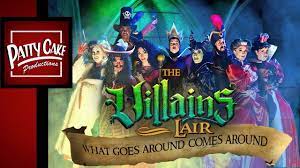 The Villains Lair What Goes Around Comes Around A Disney Villains Musical Youtube Disney Villains Disney And More Halloween Food Decorations