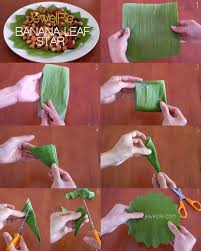 Diy Banana Leaf Star Decoration Jpg 620 776 Diy Party Cups Banana Leaf Diy Banana
