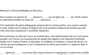 École élémentaire, collège ou lycée, les critères pour y être admis sont très stricts et les places limitées. Lettre De Motivation Pour Ecole Primaire Privee Catholique Dokter Andalan