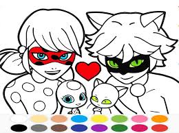 All the most popular kwami. Coloring Book Miraculous Ladybug And Cat Noir For Android Apk Download