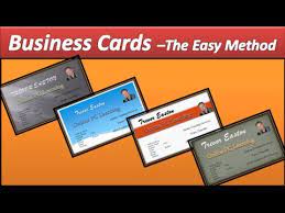 Make your own personalized business card today with our free business card maker. Business Card Make Business Cards Powerpoint 2010 Youtube