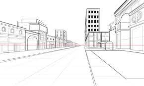 perspective guides how to draw architectural street scenes a handy step by step tutorial with a few key tricks building sketch building drawing architecture