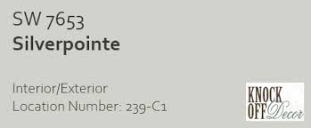Do you have a paint farmhouse paint color palettes. Sherwin Williams Silverpointe Review Silver Or Crispy Gray Knockoffdecor Com