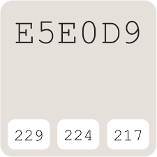 Wattyl Powder White D18w E5e0d9 Hex Color Code Schemes