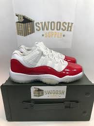 Air Jordan 11 Retro Low White Varsity Red Black Nike Air Jordan 11 Xi Retro Low Gs Sz 4y White Varsity Red Cherry 528896 102 Jordan Athletic Nike Air Jordan 11 Nike Air Jordan Nike