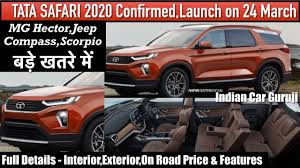 Tata Safari 2020 Launch In India Review Interior Price Features Safari 2020 Youtube