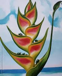 Heliconia 1939 Painting By Georgia O Keeffe Reproduction Gallery Georgia O Keeffe Paintings Georgia O Keefe Art O Keeffe Paintings