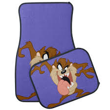 Taz Sticking His Tongue Out Car Floor Mat Zazzle Com Car Floor Mats Floor Mats Car Mats