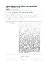 ∙ promo pengguna baru ∙ kurir instan ∙ bebas ongkir ∙ cicilan 0%. Pdf Safety And Health Effort On Informal Sector Workers
