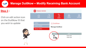 Mean you are maintaining an account with some bank and you wanted to get the new number entered therein ? Public Bank Berhad Duitnow