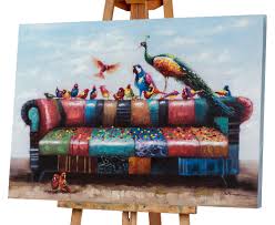 В коридоре — в прихожей. Auf Dem Sofa Acryl Gemalde 90 X 120 Cm