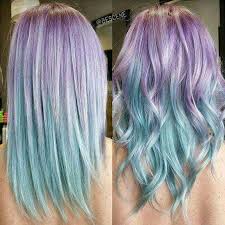 Lavender Purple And Sky Blue Hair Hair Color Pastel Hair Styles Dyed Hair