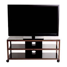 Wood tv stands, metal tv stands, glass tv stands, black tv stands, white tv stands, cherry tv stands, corner tv stands. Transdeco Steel Tv Stand For 30 55 Inch Screens Oak And Black Td585db