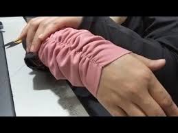 باندة الكم طريقة عمل باندة الكم للعباية أو الخمار بشكل جميل Youtube Leg Warmers Warmers Legs