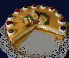 Vanillesauce mit dem multivitaminsaft verrühren und auf die sahne gießen. Multivitamin Torte