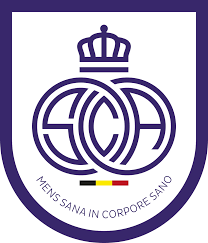 Het karakteristieke paars van de 'mauves' is in een donkerdere en lichtere tint op dit shirt aangebracht. Anderlecht Logo Logodix