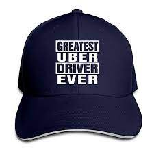 Caiguishi Greatest Uber Driver Ever Running Unisex Peaked Cap Baseball Hat Navy Uber Driver Baseball Hats Hats