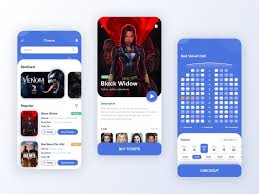 Cinema Ticket App In 2020 Cinema Ticket Creative App Design Cinema