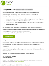 As an advertiser and product partner, we look forward to your product or service proposal, which you wish to place in our fidor market ecosystem. Fidor Bank Gefalschte Mail Uberprufung Ihrer Identitat Ist Phishing