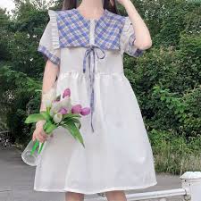 Women S Harajuku Two Layer Peter Pan Collar Dresses In 2020 Peter Pan Collar Dress Dresses Collar Dress