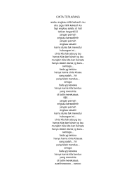 Lirik lagu cinta kita penyanyi : Lirik Lagu Cinta Terlarang Info Dan Tips