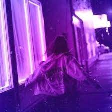 Quote, purple background, purple sky, vaporwave, golden aesthetics. It Starts At 7pm On Spotify Purple Aesthetic Violet Aesthetic Dark Purple Aesthetic