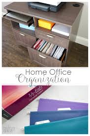How to organize a home file cabinet. Easy Home Office And File Organization Ideas Cutesy Crafts