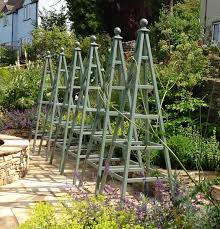 Wooden Obelisk Painted Garden Obelisks Gallery Cuprinol Garden Shades Garden Obelisk Vertical Garden