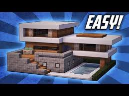Minecraft How To Build A Large Modern House Tutorial 19 Youtube Minecraft Modern Minecraft House Tutorials Minecraft Mansion