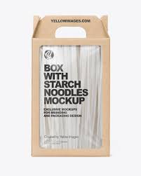 155 stunning bags & box mockups. Kraft Box With Starch Noodles Mockup In Box Mockups On Yellow Images Object Mockups