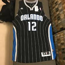 Gone are the days of superman and the shot blocking machine that dominated the landscape when dwight howard was a member of the orlando magic. Adidas Shirts Dwight Howard Orlando Magic Black Pinstripe Jersey Poshmark