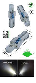T6 5 Wedge 1 Led Round Top 12 Volt Automotive Low Voltage Ledlight Top Round Led Bulb
