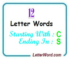 There are 1.2 billion microsoft office users worldwide, and microsoft word is easily the most commonly used word processor. Twelve Letter Words Starting With C And Ending In S Letterword Com