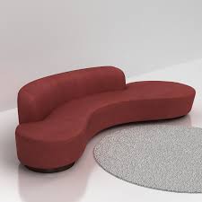 Cad blocks and files can be downloaded in the formats dwg, rfa, ipt, f3d. 3d Vladimir Kagan Serpentine Sofa Download Furniture 3d Models