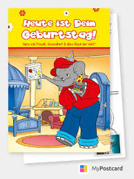 Heute Ist Dein Geburtstag Comic Cartoons Echte Postkarten Online Versenden Elefanten Geburtstag Spruche Kindergeburtstag Ideen Fur Geburtstagskarten