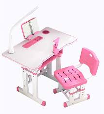 Get free shipping on qualified kids desks & chairs or buy online pick up in store today in the furniture department. Amazon Com Us In Stock Kids Desk And Chair Set Height Adjustable Childs Desk With Led Light Book Stand Tilt Desktop Storage Drawer Children S Study Table Students Writing Desk Pink Kitchen Dining