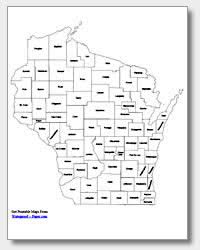 Color the sides of the face white and the underside and feet. Printable Wisconsin Maps State Outline County Cities