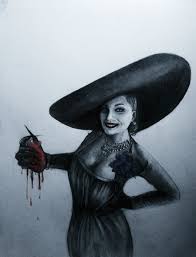 Resident evil village's tall vampire lady has been revealed as lady dimitrescu, with the game's antagonist (or at least one of them) having finally been lady dimitrescu appears prominently in the latest resident evil village trailer, with her being instructed to pursue and capture protagonist ethan. Lady Dimitrescu Resident Evil Village By Ginkoro On Deviantart