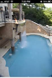 Hit Tub On Second Floor Over Flowing To Waterfall Into Pool And It D Have To Be Deep Enough To Jump In And There S A Bar Dream Pools Pool My Dream Home