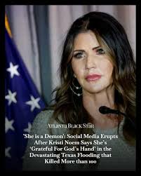 Kristi Noem thanks God after deadly Texas flooding leaves over 100 dead and  160 still missing. https://ebx.sh/pFCdIv