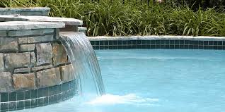 You may notice the nonstop falling of the water from this huge stone designed in. Benefits Of Custom Pool Waterfalls Executive Landscaping Inc